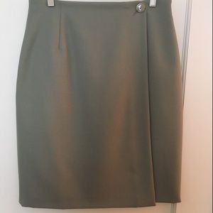Vintage Marks & Spencer Wool Wrap Button Skirt